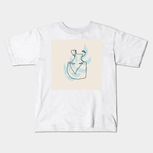 puristic line art Kids T-Shirt